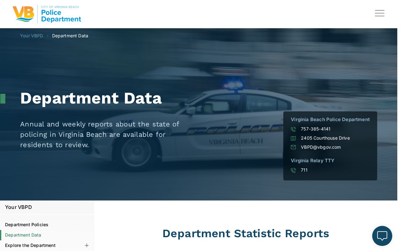 Virginia Beach arrest records Police Department data dashboard